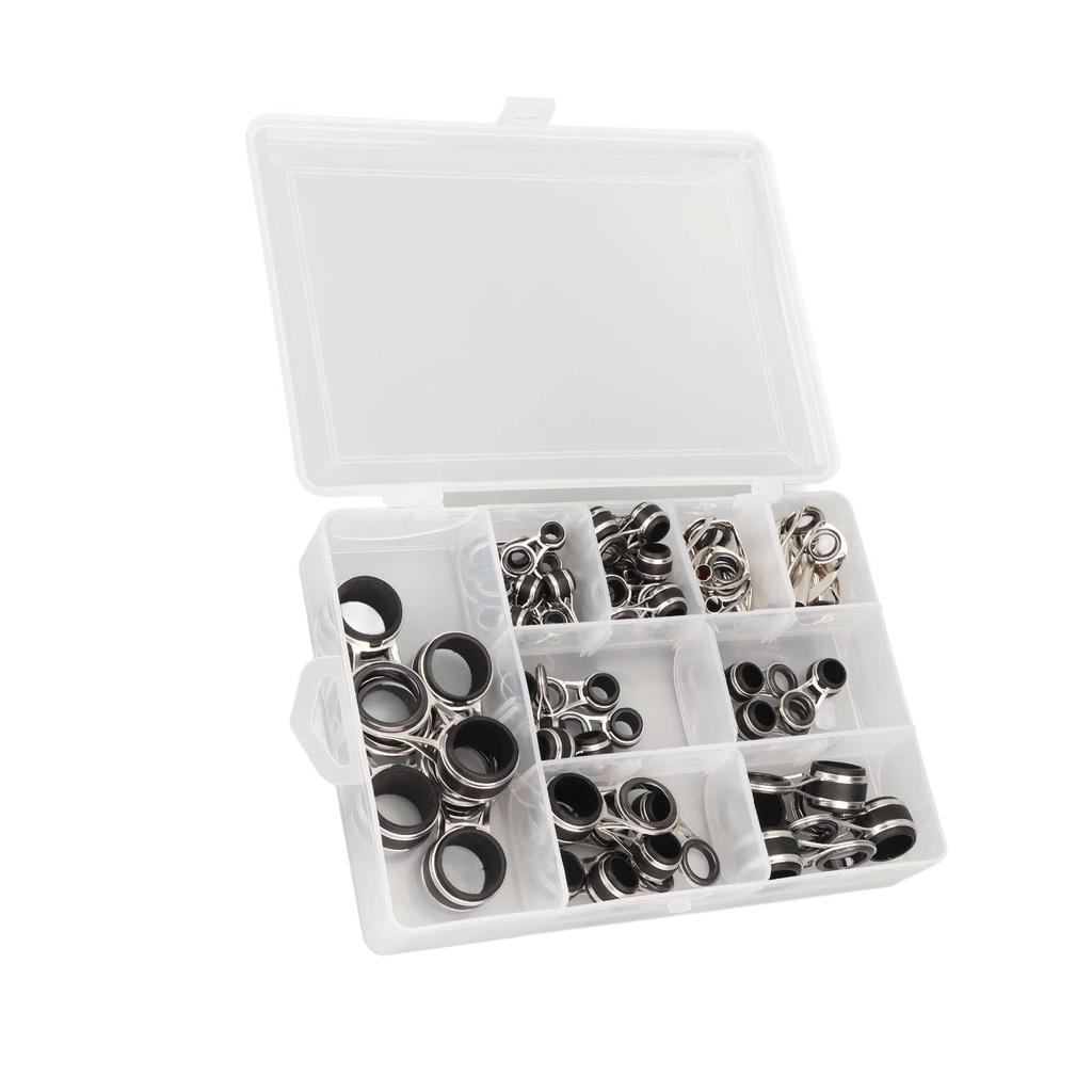 Fishing Rod Guide Line Ring Ceramic Ring Damage Reduction 55 Pieces Fishing Rod Tip Ring