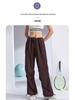 Women's Retro Cargo Slimming Windbreaker Pants for Autumn/Winter Running