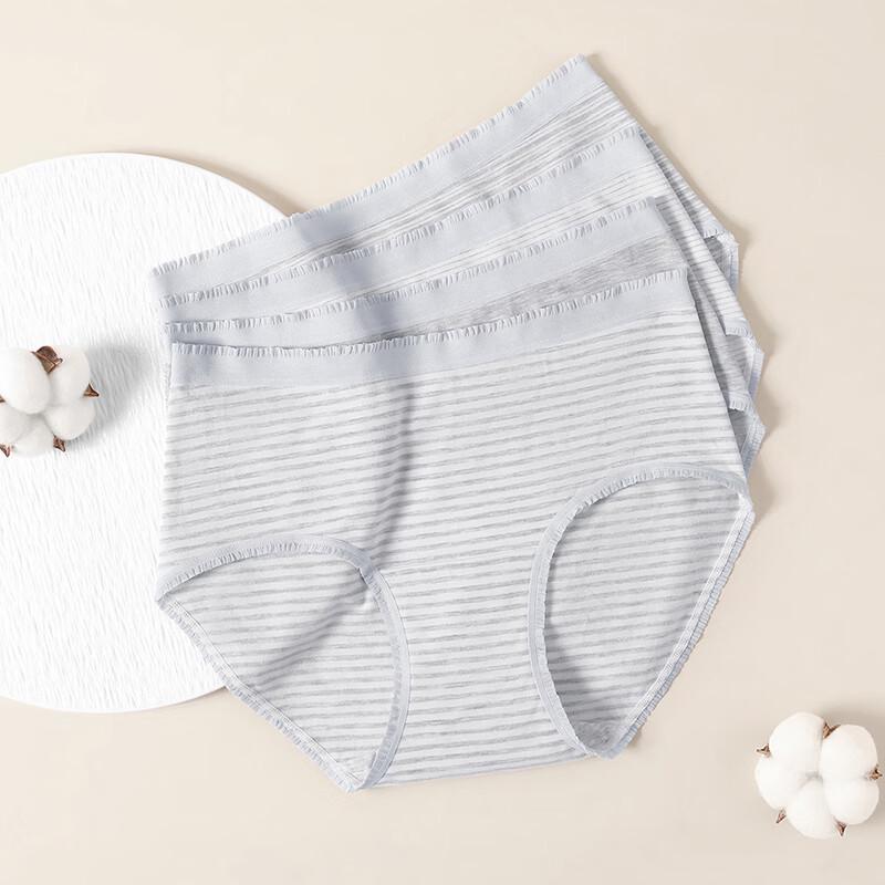 Fenteng Women's 40S Colored Cotton Antibacterial Underwear 4-Pack