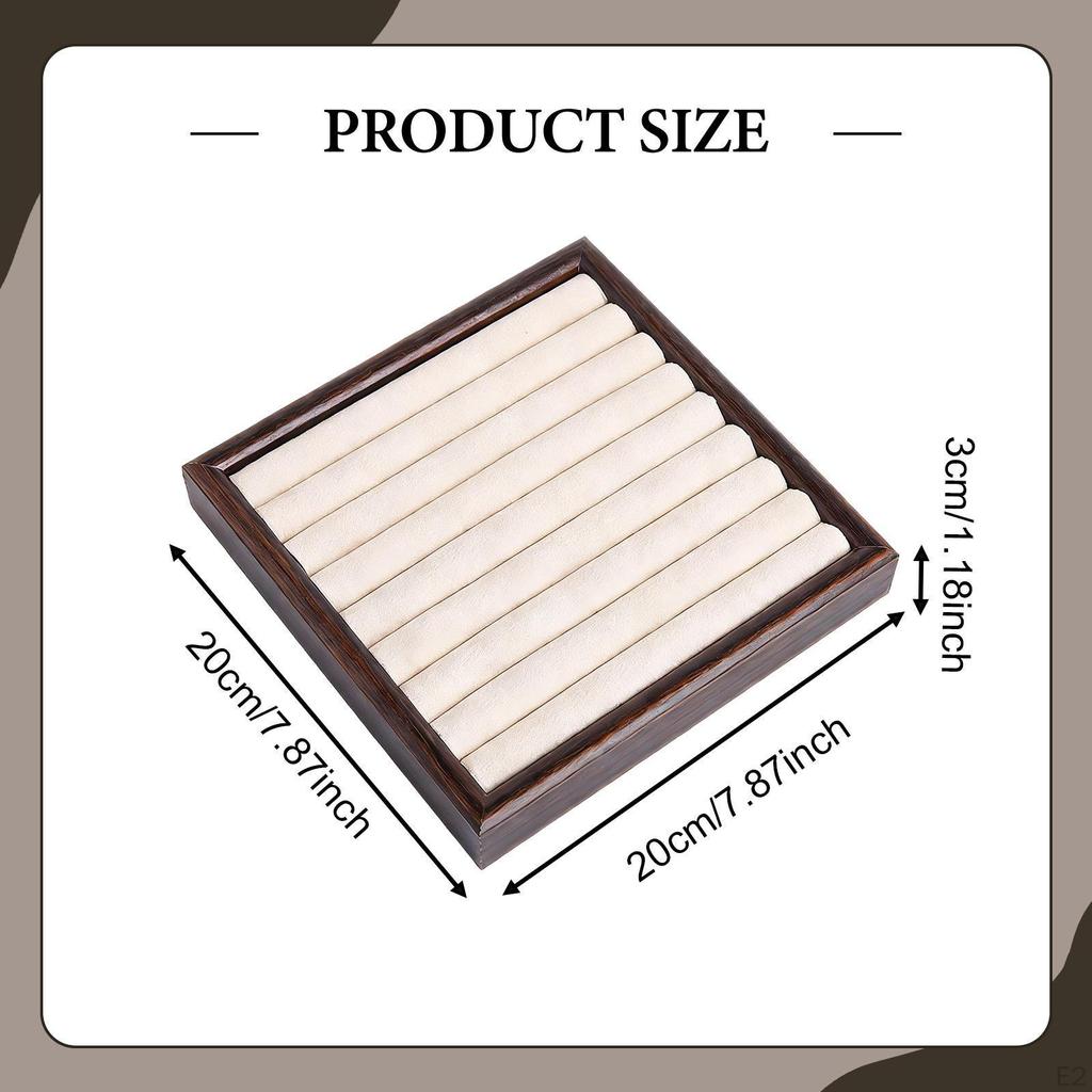 Holder Display Tray Case Accessory Tabletop Jewelry Organizer for Shop Store Selling Show