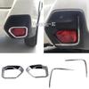 For SUBARU XV 2018     Styling Detector ABS Chrome Cover Trim Back Tail Rear Fog Light Lamp Frame Sticker 2pcs
