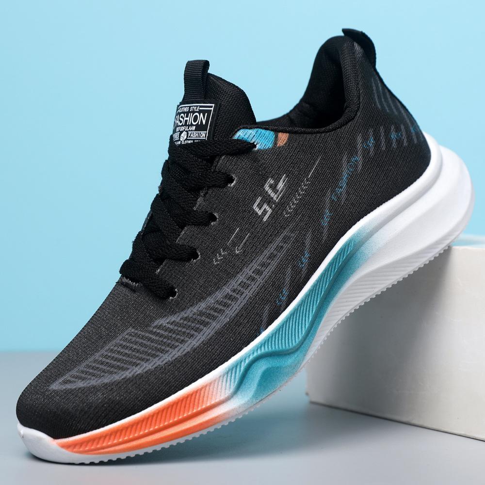 

New large size men s shoes summer ice silk mesh sneakers men s casual shoes soft sole lightweight running shoes men 46