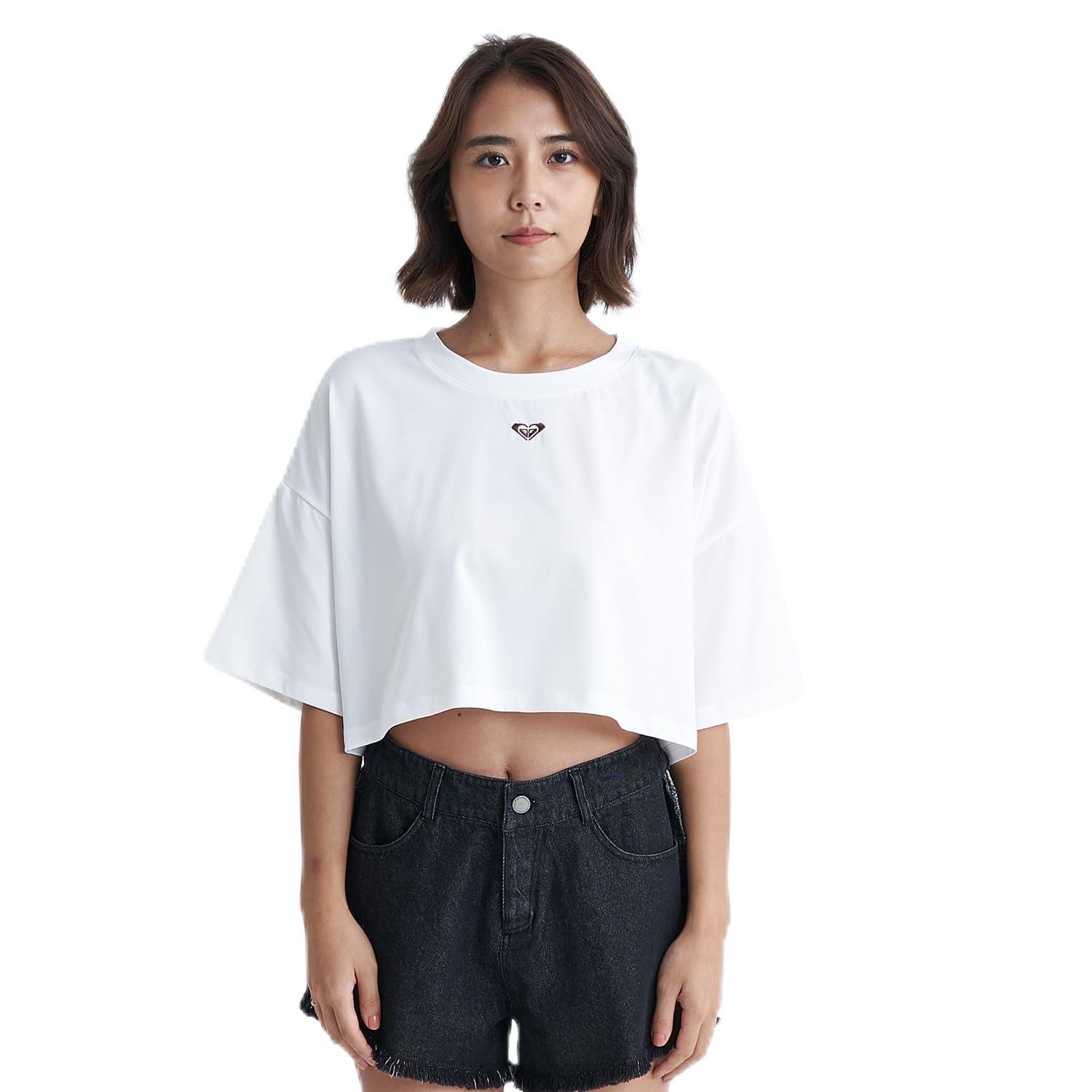 

Белая женская футболка с длинным рукавом Roxy Sunrise to Sunset, белый