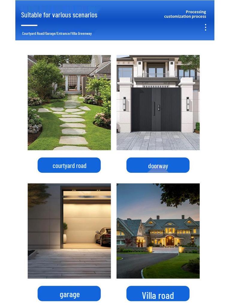 Solar LED Garden Spotlight for Outdoor Courtyards and Villas