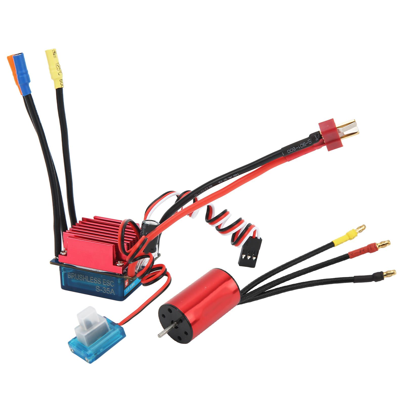 

Brushless Motor ESC Kit S2440 4000KV Brushless Motor S35A Brushless ESC for 116 118 RC Car