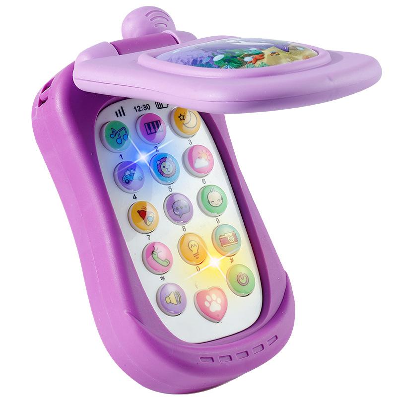 Children Puzzle Early Education Multifunctional Music Mobile Phone Baby Simulation Model Telephone Cartoon Lighting Toy Gift