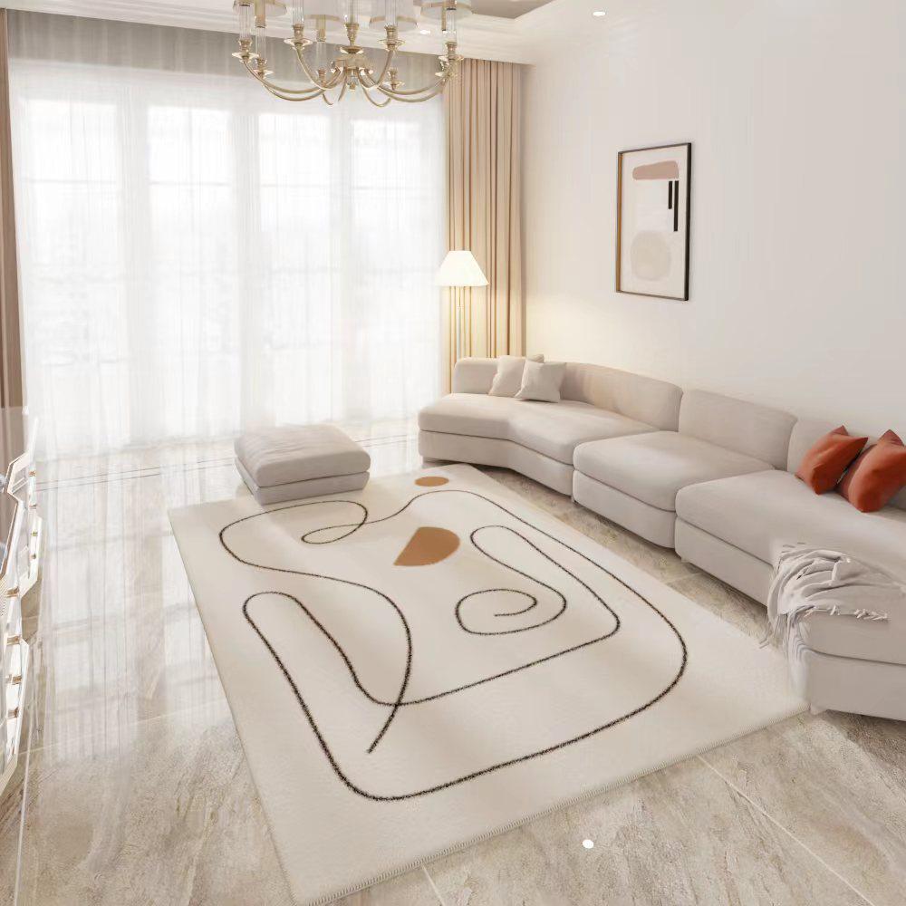 Japanese-Inspired Luxury Wabi-Sabi Carpet: Versatile for Living Room, Bedroom, or Bedside