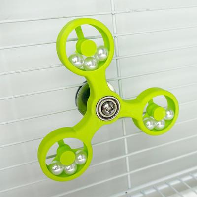 Bird Interactive Parrot Toy Bird Cage Toy for Parrots Rotating Spinner Wheel Bird Enrichment Activity Parrot Toys  for Chewing
