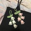 Maiglöckchen Häkelblumen Mehrere Stile Schlüsselanhänger Künstliche Blumen Hängende Dekoration Autoanhänger Gestrickte Blume