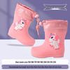 Kids' Non-slip Waterproof Cartoon Rain Boots with Drawstring