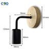 Vintage  Hemp Rope Wall Lamp Sconce Wall Lights E27 Industrial Decor Indoor Lighting Bedside Lamp Dining Room Leisure