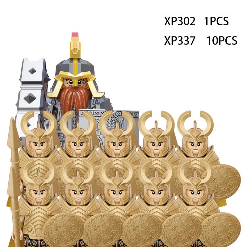 Soldados Élficos Medievais de Rohan Guarda Exército lotr Figuras de Ação Mini Blocos Boneca Montar Blocos de Construção MOC DIY Brinquedos para presentes de criança