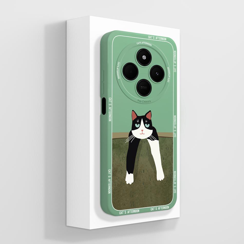 Case For POCO C75 Oil Painting Phone Back Cover For Xiaomi POCO C 75 4G 5G Soft Liquid Silicone Bumper Camera Protection Funda