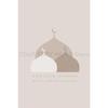 Islamic Grand Mosque Architectural Art, Sacred Holy Place Canvas Print, Muslim Home Wall Decor Prayer Room Ramadan Eid Gift