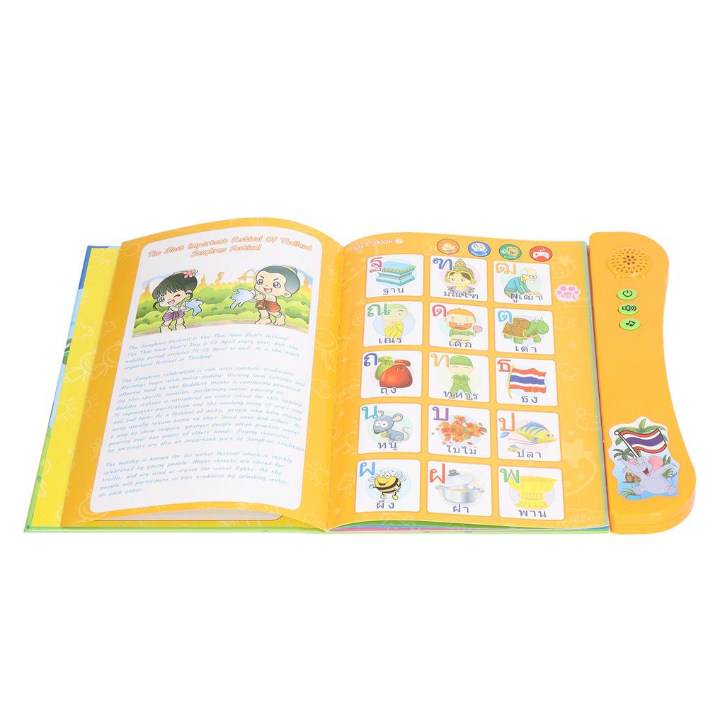 Language Learning Digital Book Thai English Sound Talking Book for Words Learning Preschool Education