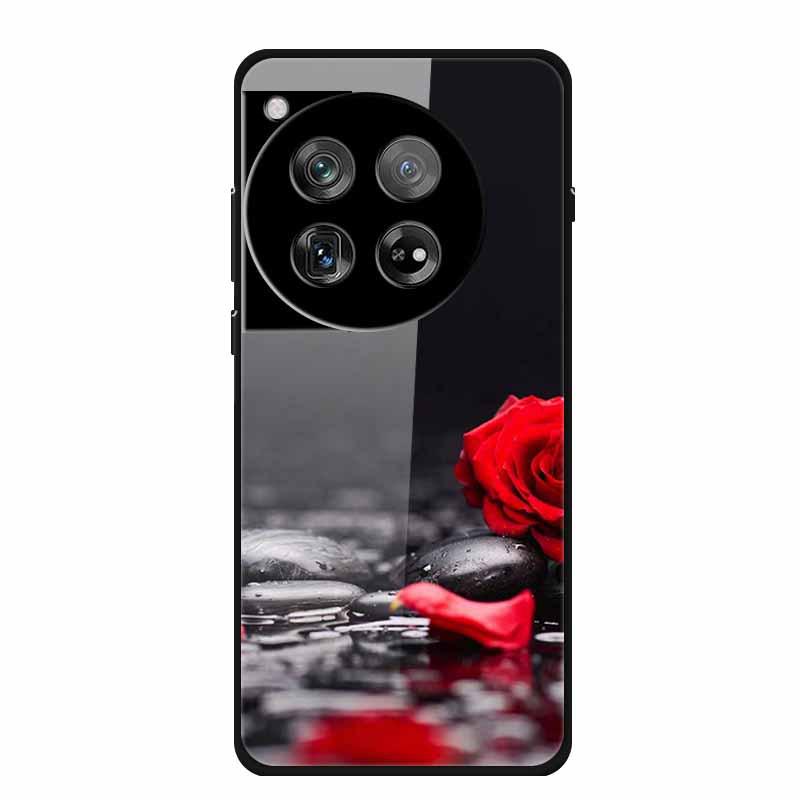 Personalized Seven-Colored Tempered Glass Phone Case for OnePlus 12 - Unisex