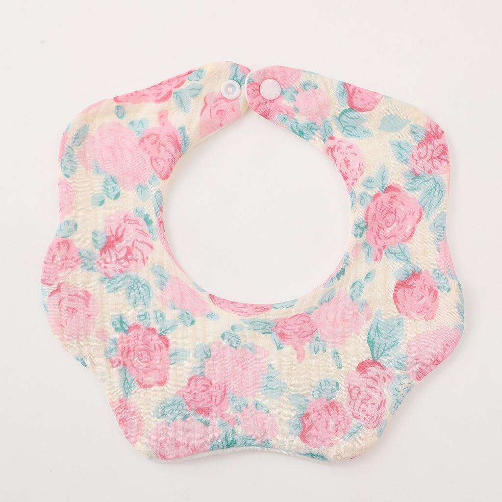 0–3 Jahre alt, verdickte Baumwollgaze, Babylätzchen, niedlicher Blumendruck, Säuglingslätzchen, Neugeborene, weiche Spucktücher für Jungen und Mädchen, Fütterungsspeicheltuch