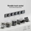 Adjustable Power Strip with One-Key Shut-Off for Kitchen, Living Room, Bedroom