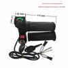 Four-Light Electric Vehicle Throttle with Lock Grip & Three-Speed Voltage Display