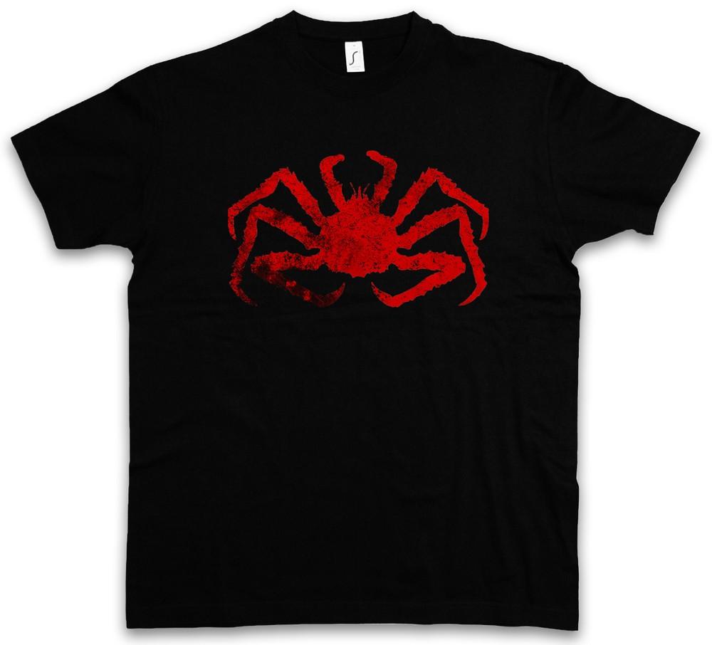 KING CRAB T-SHIRT Fishing Fisher Rod Pole Bone Hunting River Sea and Line