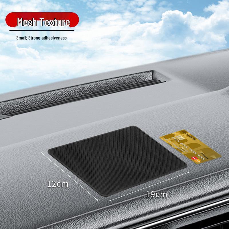 Car Dashboard Anti-Slip Pad: Phone Stand, Perfume & Tissue Holder, Glasses Storage, High-Temp Resistant, No-Trace Mat
