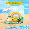 Pokemon Building Blocks Pikachu Psyduck Seaside Party Theme Scene Model Bricks Desktop Ornaments Collection Display Kids Toys