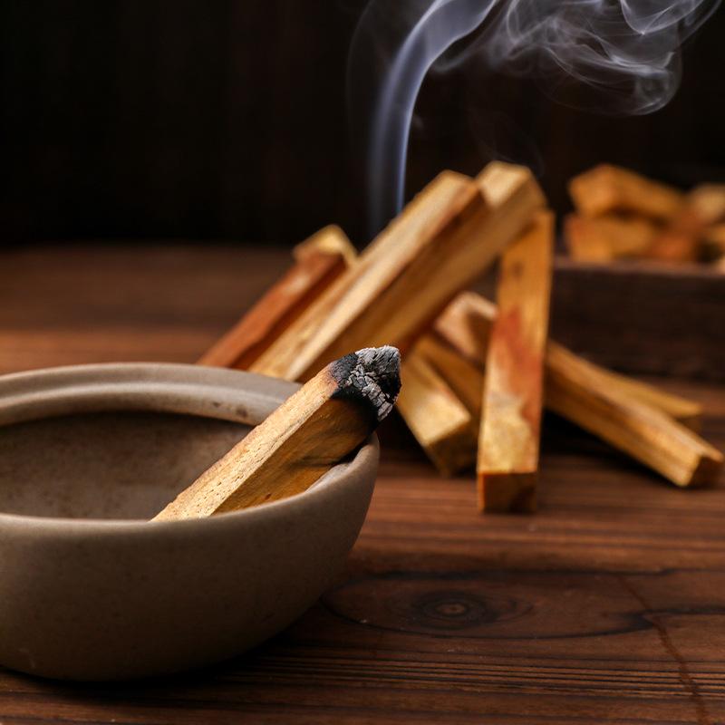 5 Pcs Dragon's Blood Palo Santo Wood Sticks Natural Incense Stick Aromatherapy For Crystal Cleansing Home Air Purification