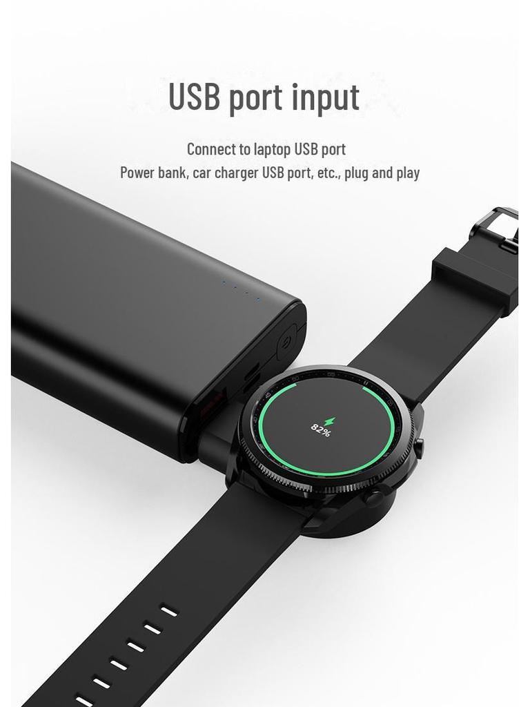 Portable USB Charger Stand for Samsung Galaxy Watch 7/6/5/4/Active2
