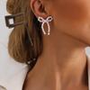 Temperament Dangle Earrings Pearl Bowknot Pendants Pendant Earrings Jewelry