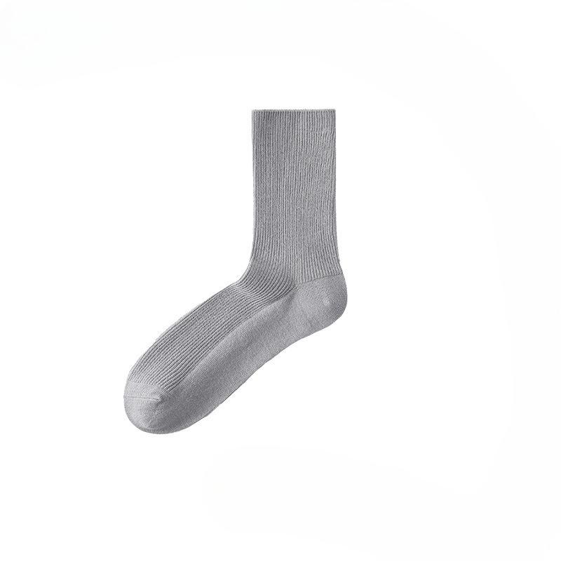 

Bai Cun Girls Mid-Calf Tights - Perfect for Spring and Summer - Colorful Pure Colors - Women s Soft Combed Cotton Socks 1 pair серый