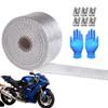 10m*5cm Exhaust Pipe Insulation Tape Set Exhaust Heat Tape Manifold Downpipe High Temperature Bandage Adhesive Tape Kit
