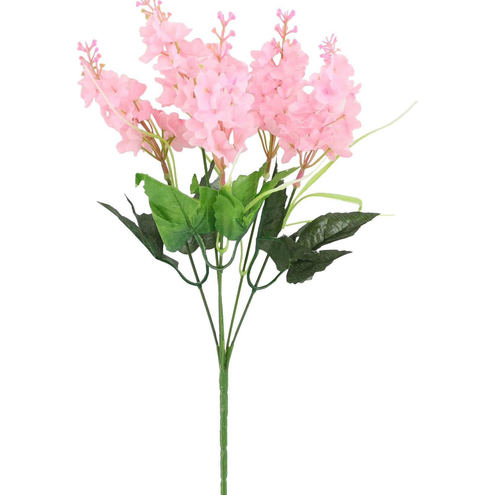 

1pc Artificial Flower Bouquet 5 Heads Hyacinth 33cm Purple Yellow-Plastic For Party Weddings Home Decoration One Size розовый