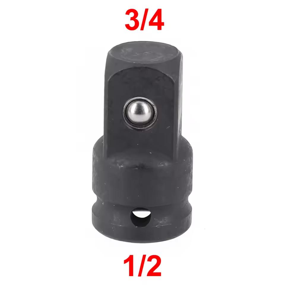 Socket Converter Adapter Set for Handheld Tools Reducer Adapter 1/4 1/2 3/8 3/4 for Car Auto Bike Workshop Repair Tools