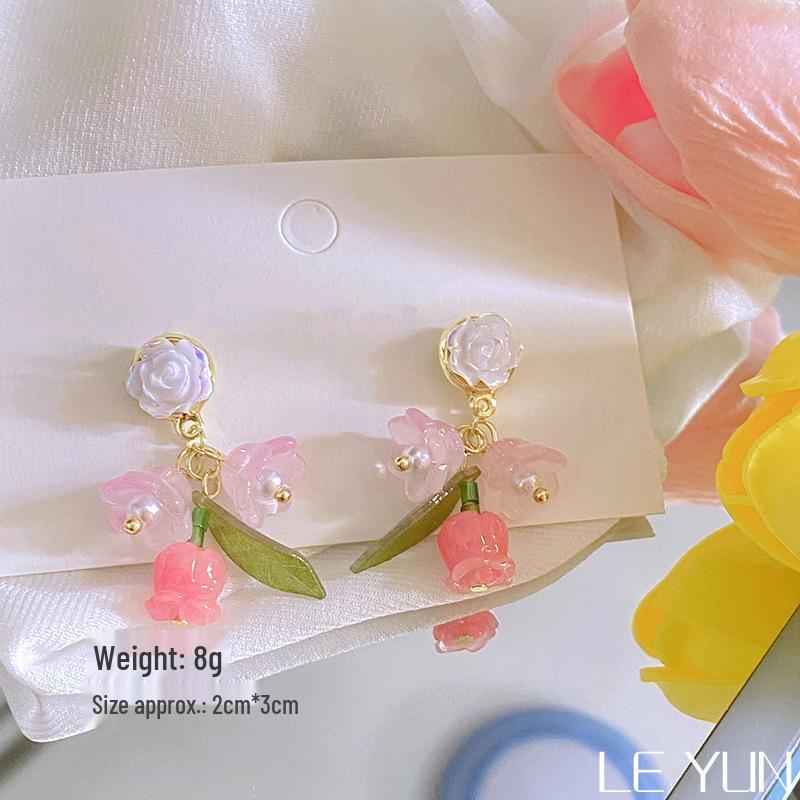 

Летние милые свежие серьги-подвески с цветами 2022: Простой, Уникальный Дизайн