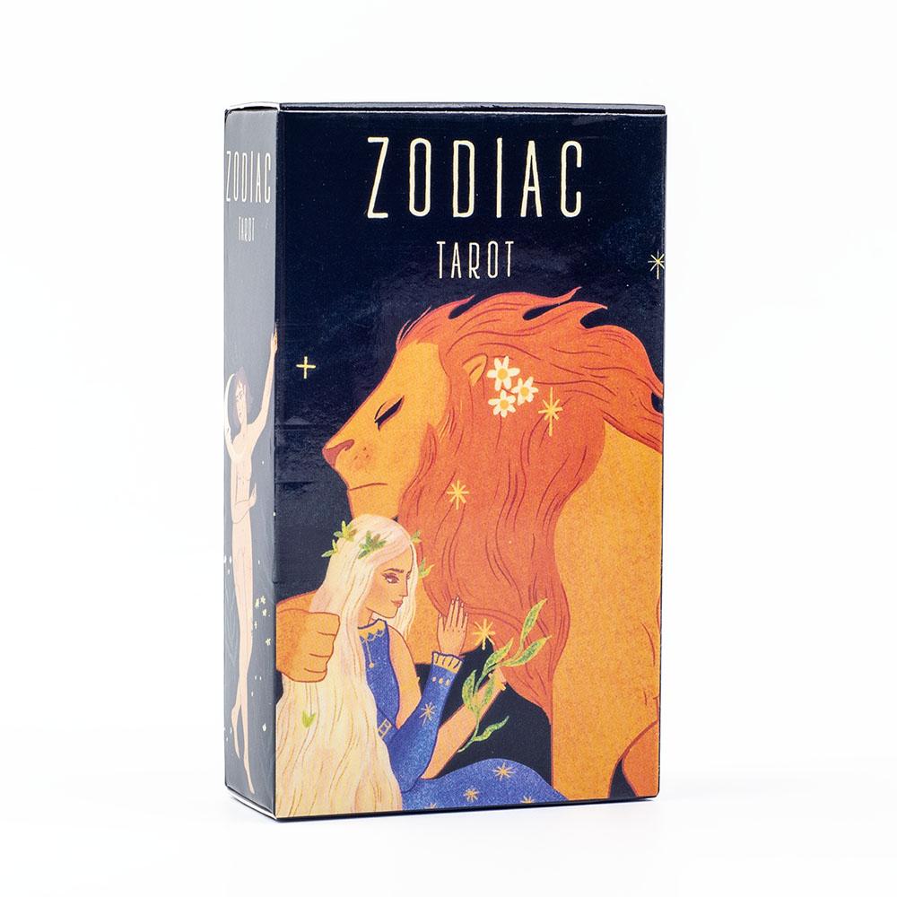 Zodiac Tarot 78-Card Deck Divinatory Path Under the Stars Engaging Board Playing Game for Family Gathering