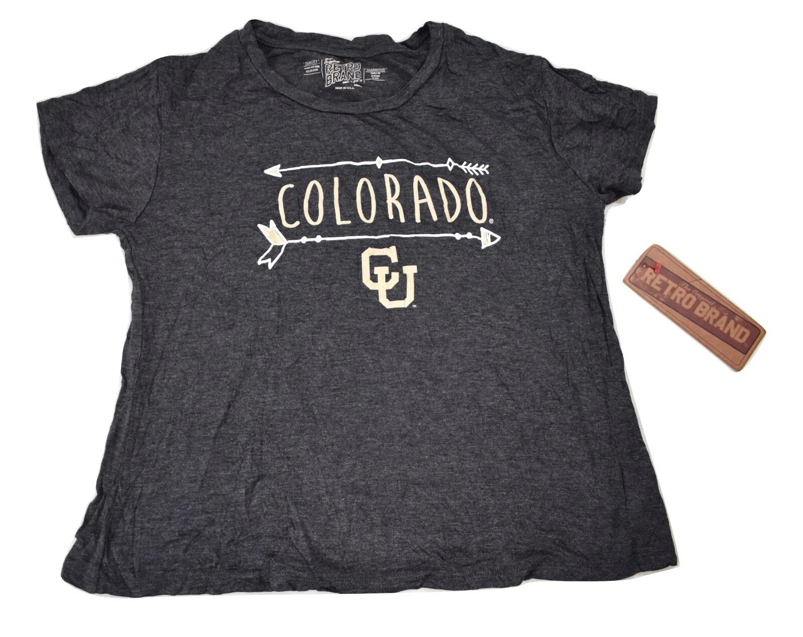 

Retro Brand Womens Colorado Buffalo Charcoal Shirt NWT S 2XL