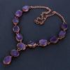 Amethyst Necklace, Gemstone Copper Electroformed Jewelry Necklace, Handmade Jewelry, For Anniversary Gift