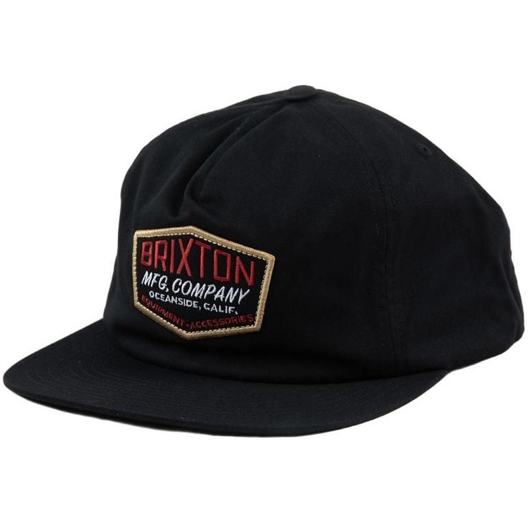 Used Brixton Coleson HP Snapback Hat Cap Black Cap Free Shipping