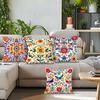 Mexican Ethnic Style Cushions Pillowcase Printed Polyester 45x45cm Throw Pillow Cover Decorative Sofa Cushion Pillowslip Decor
