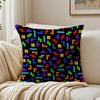Housse de coussin taie d'oreiller Jeu de puzzle classique T-Tetris Anti-acariens Décoration de canapé de salon Coussin Chambre