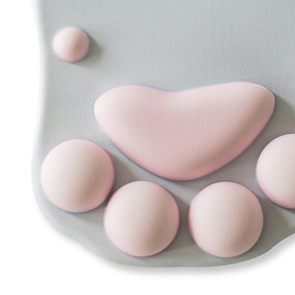 Cat Paw Mouse Pad Multipurpose Cartoon Slip Resistance Ergonomic Mousepad with Wrist Support for