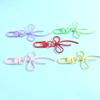 1PC DIY Creativity Alloy Decoration Bow Keychain Keychain Marker Lobster Buckle Design Pendant Gift Party