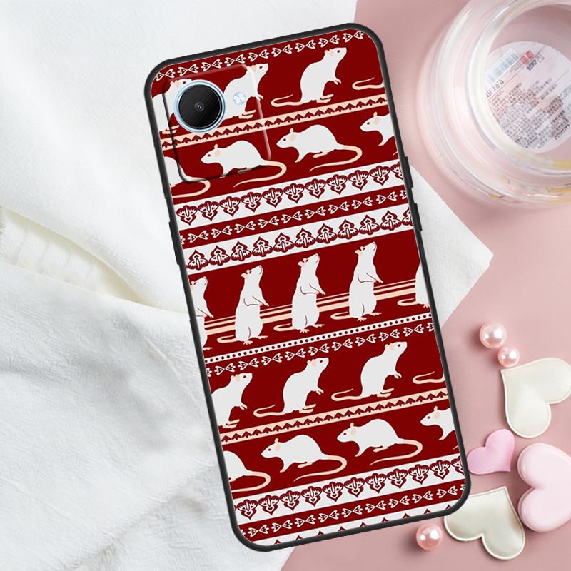 

Cute Rattie Rats For Realme 14 Pro Plus 10 11 12 13 GT 7 Pro GT 5 6 6T C67 C61 C53 C51 C21Y C25S C75 C55 Case Realme 11