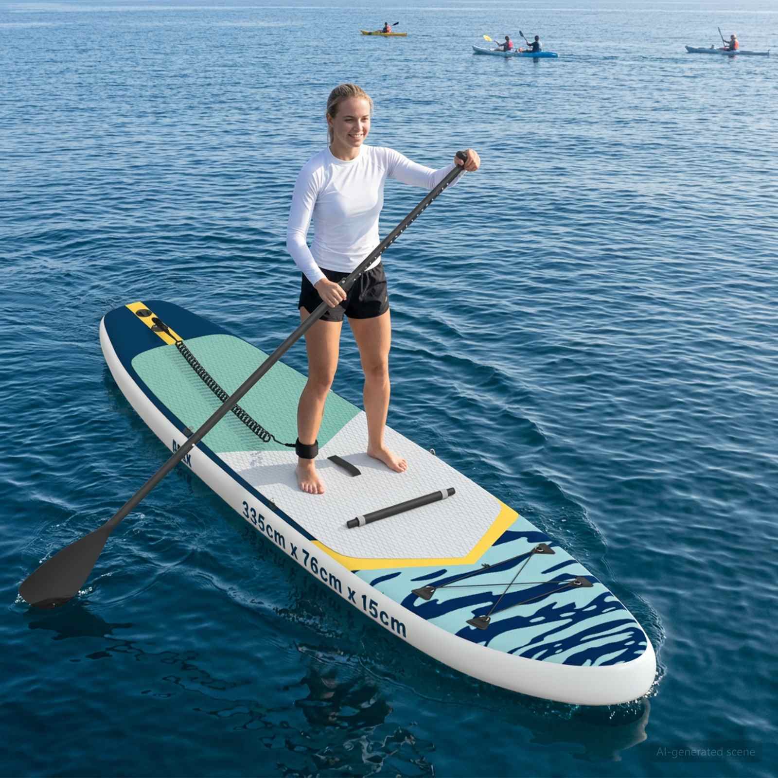 2-in-1 APEX SUP Board mit Sitz 335 x 76 x 15 cm Blau