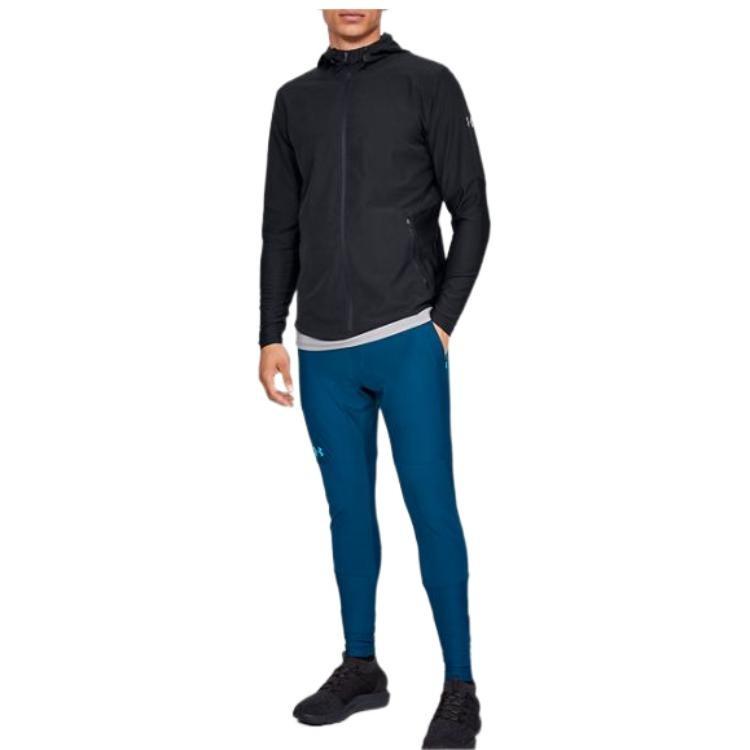 Under Armour Jackets Men's Black Hooded Moderate Straight Fit Unisex 1320679-001