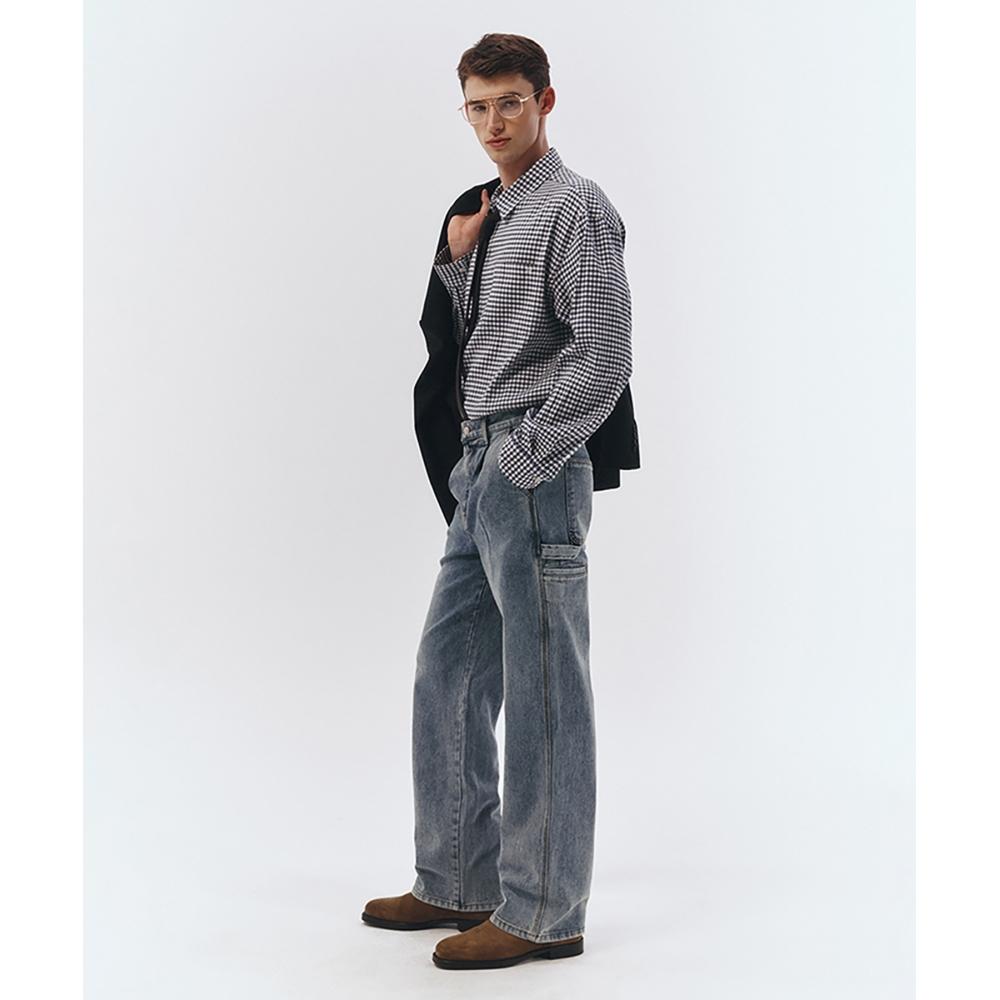 

DUNST WIDEFIT CARPENTER JEANS GREYISH LIGHT BLUEUDPA3A302B1