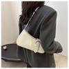 Chic Faux Leather Underarm Bag for Women Trendy Single Shoulder Crossbody Purse Fashionable French Style Daily Handbag CLE