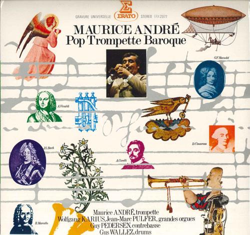 

LP Record MAURICE ANDRE - pop trumpet baroque ERX2077 ERATO Japan Classical Used
