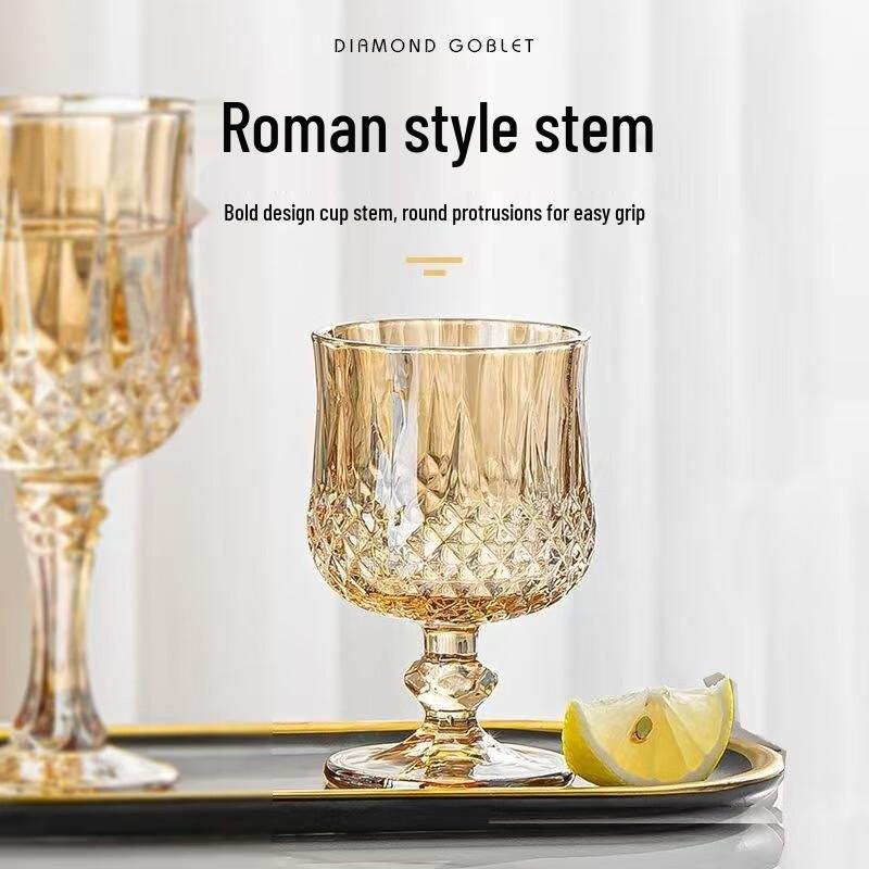 Changqi Ravn Diamantmønster Tykkere Glass Vinglass