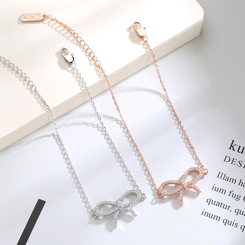Elegant Bow Zircon Bracelet - Women's European & American Design